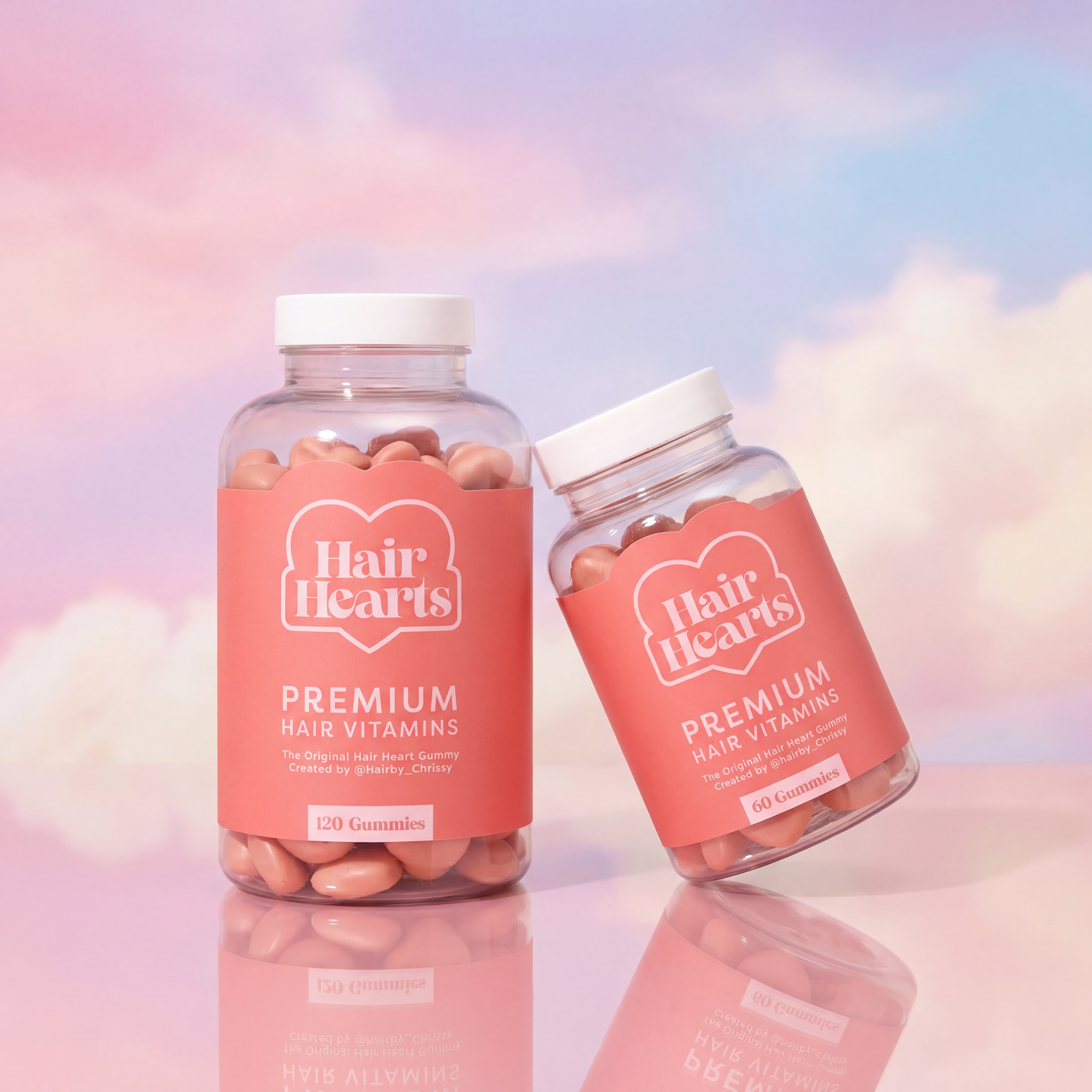 Hair Heart Vitamins - Woman holding product